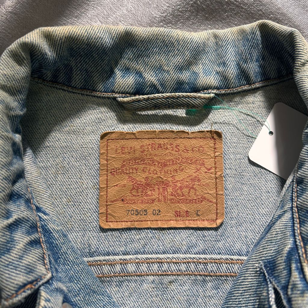  90 s Levi 70503-02 デニムジャケット Denim jacket SIZE L ブルーNo.T 158 Gジャン デニムジャケット ジャケット ブルゾン