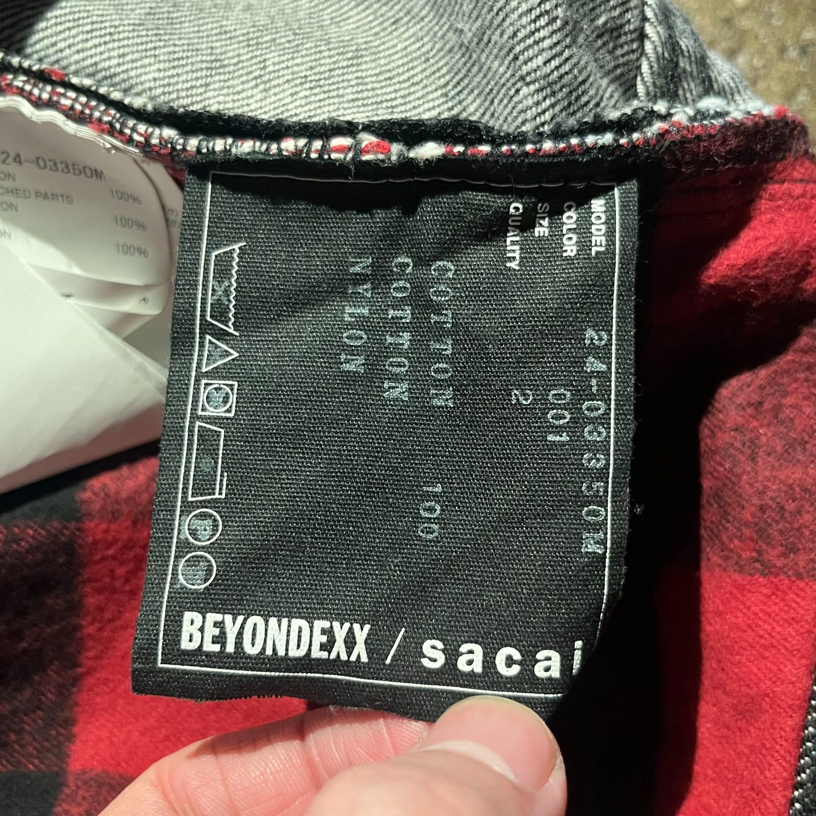 sacai × BEYONDEXX 24ss Wide-Leg Belted Denim Shorts 2 ブラック