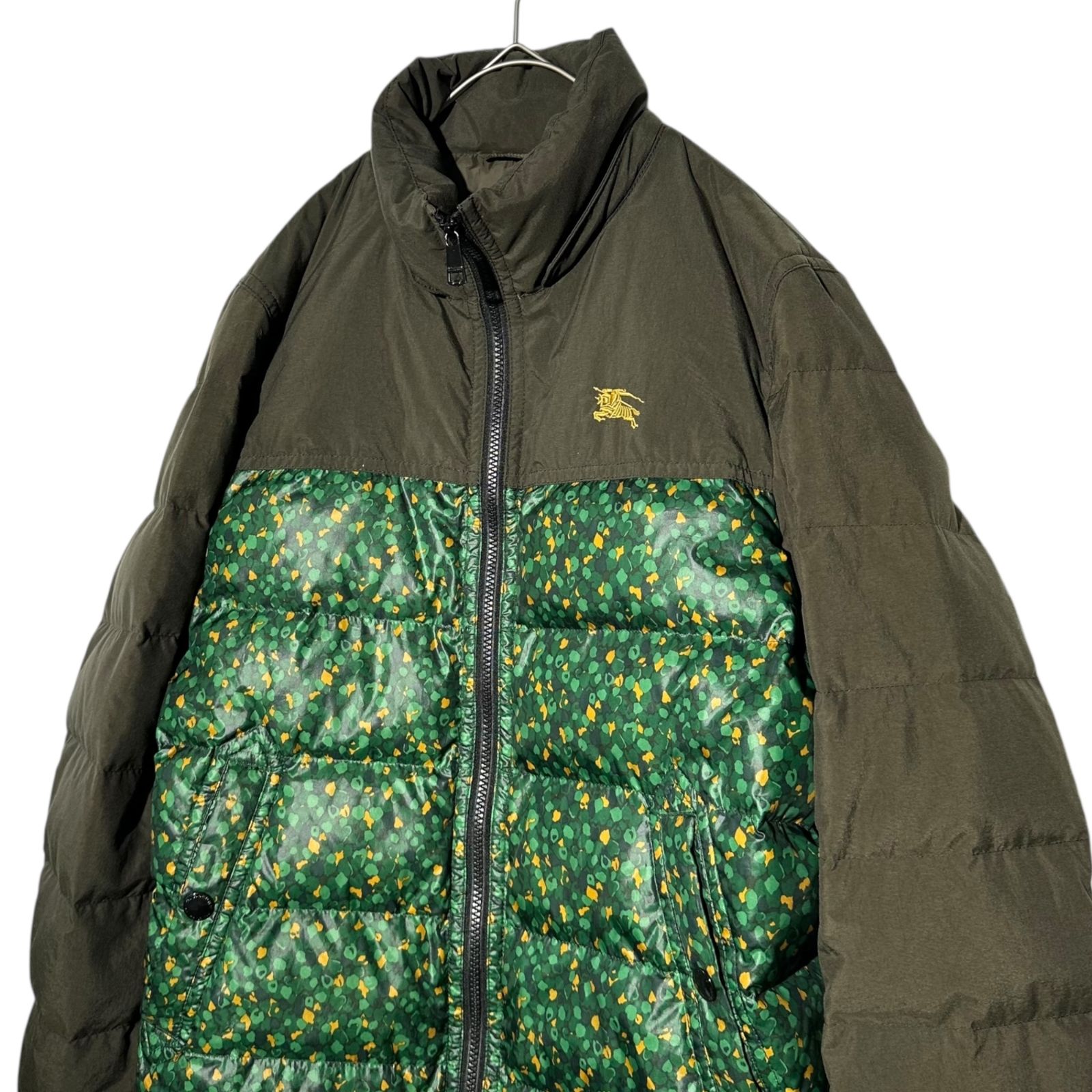 BURBERRY グリーン ナイロンジャケット 52 バーバリー BURBERRY 黄緑 グリーン メンズ ナイロン パーカー