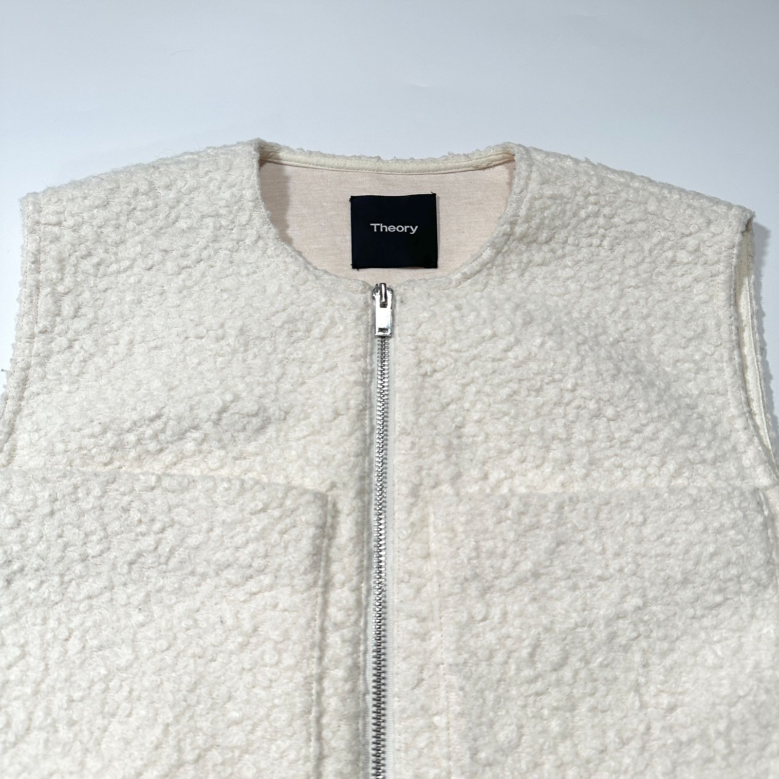 Theory セオリー Dawson Faux Zip Up Vest ベスト ジレ ストレート