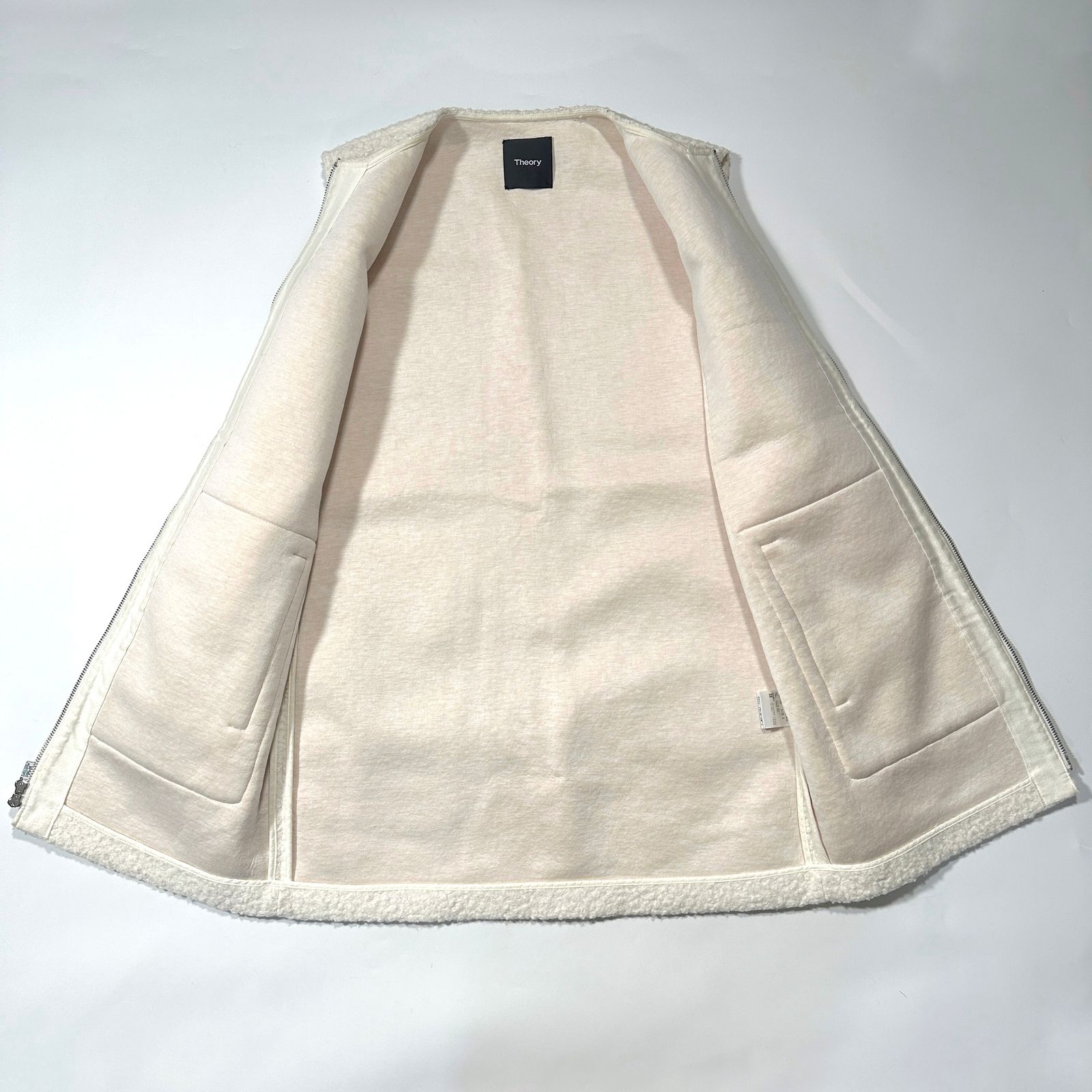 Theory セオリー Dawson Faux Zip Up Vest ベスト ジレ ストレート