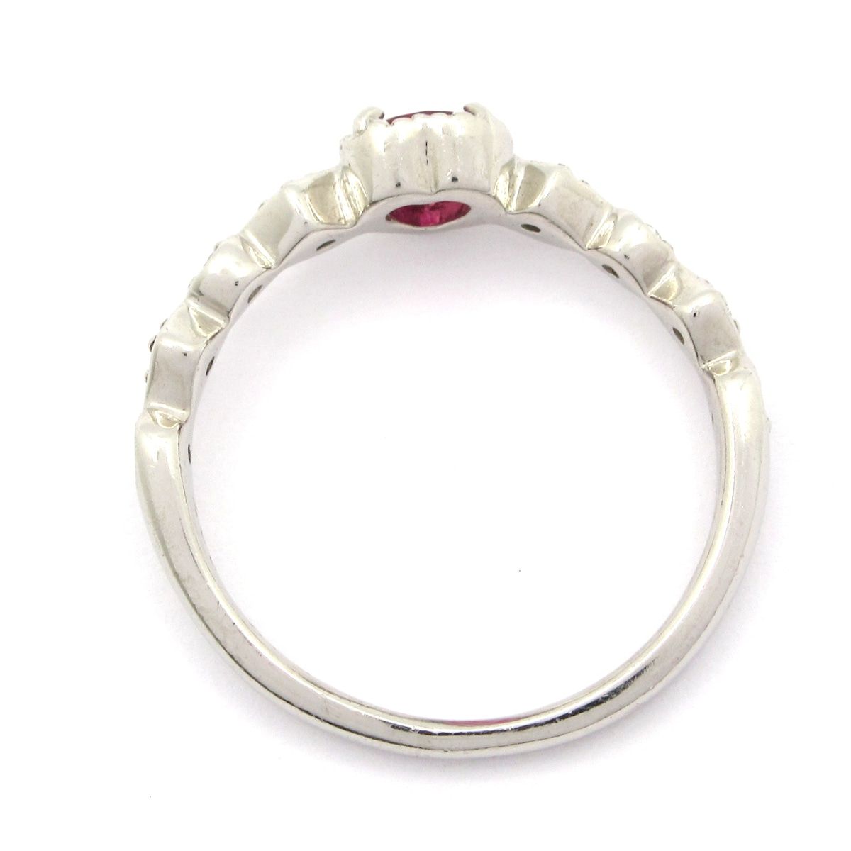 Unbranded(ノーブランド) リング美品 Pt900×ダイヤモンド×ピンク 総