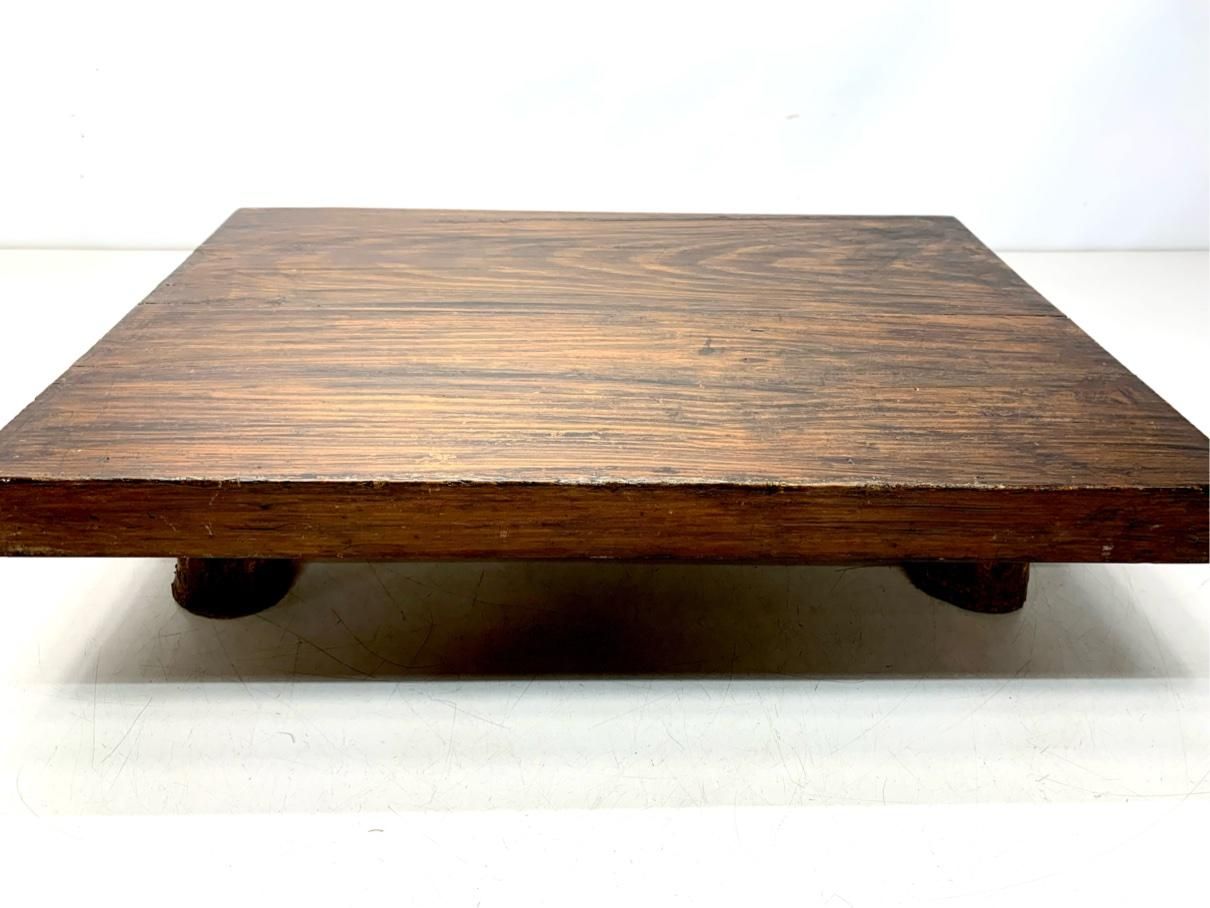 貴重 アンティーク花台 天然木 ヴィンテージ雑貨 観葉植物 レトロ