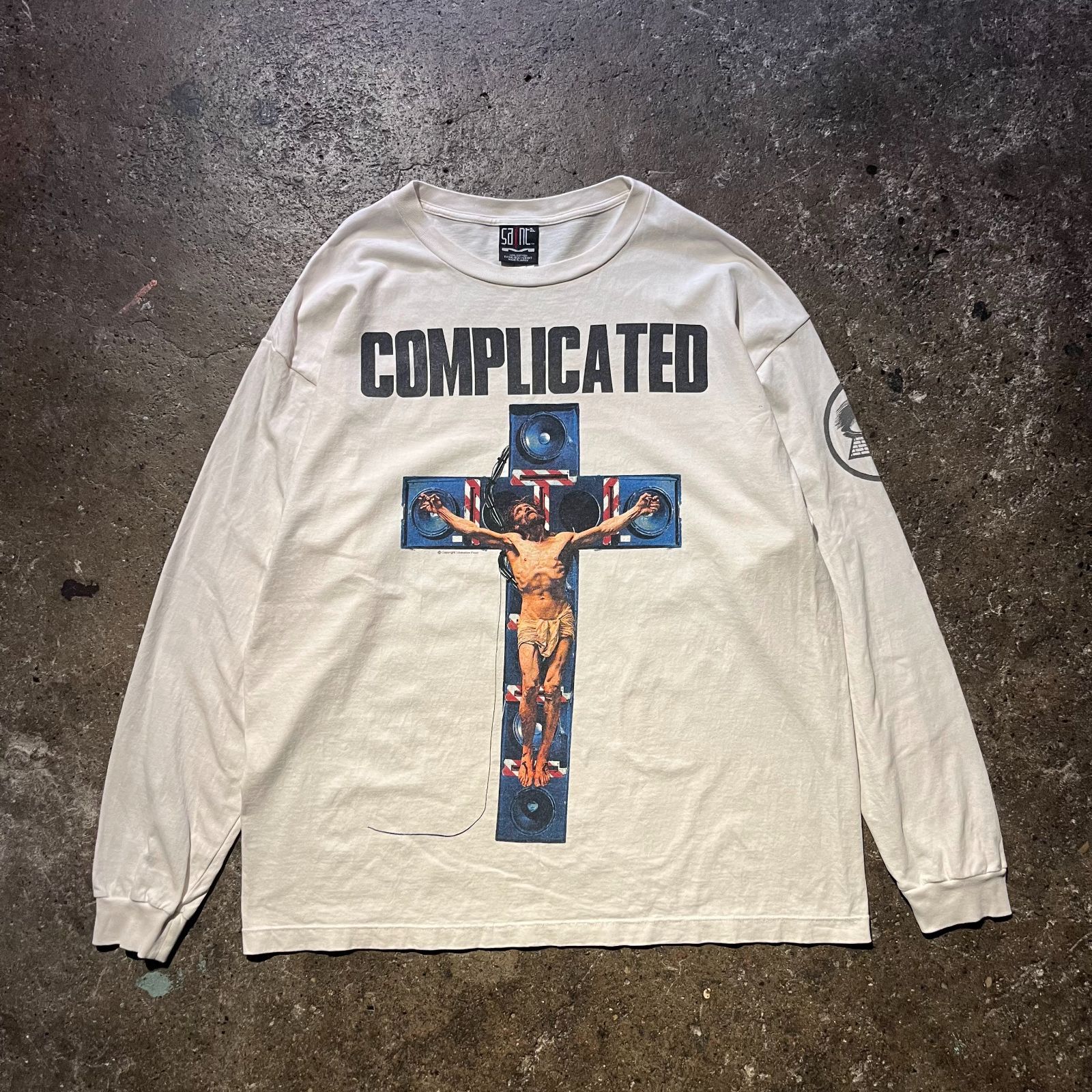 セントマイケル 23AW ヴィンテージ加工MASSIVE 長袖　希少　即完 セントマイケル 23AW ヴィンテージ加工MASSIVE 長袖 希少 即完 - メルカリ