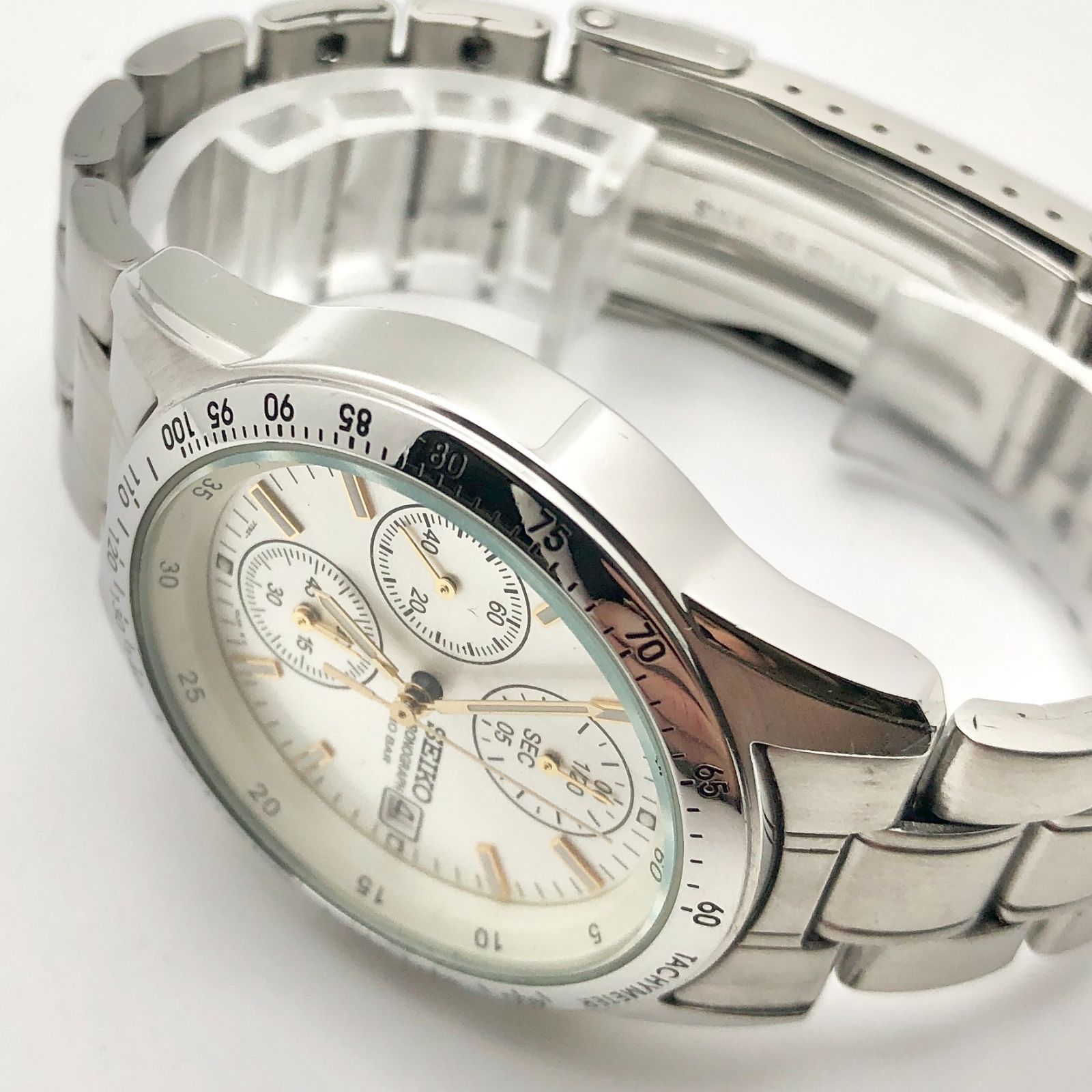 美品・稼働=【SEIKO(セイコー)】7T92-0DW0 クロノグラフ クォーツ
