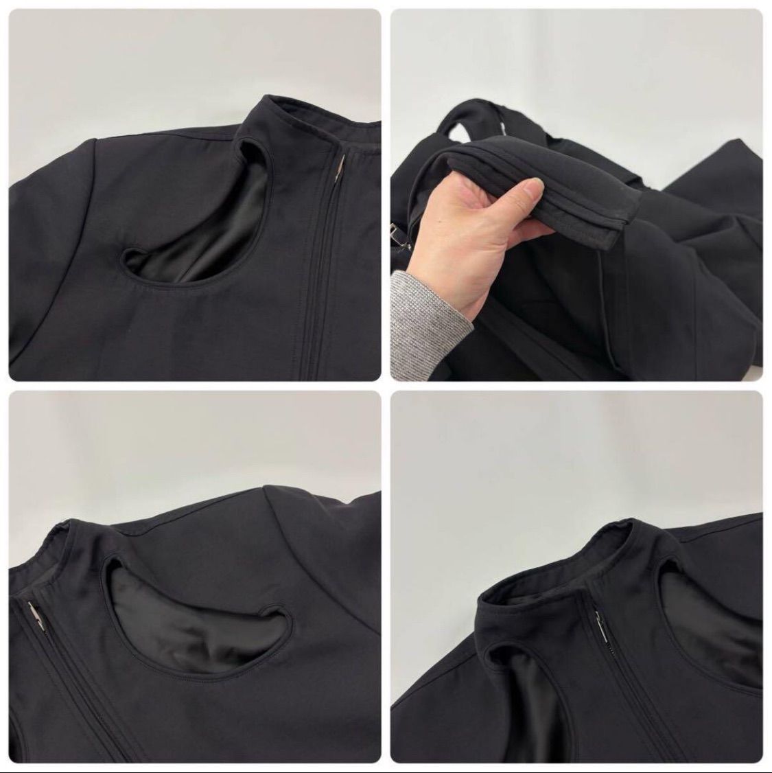 2023 CORNERSTONE コーナーストーン LONG COAT 穴開き デザイン ロング