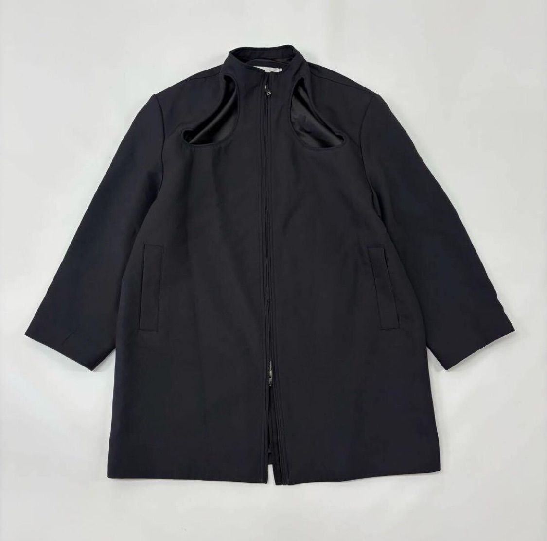 CORNERSTONE 23AW ロングコート 2023 CORNERSTONE コーナーストーン LONG COAT 穴開き デザイン ロング