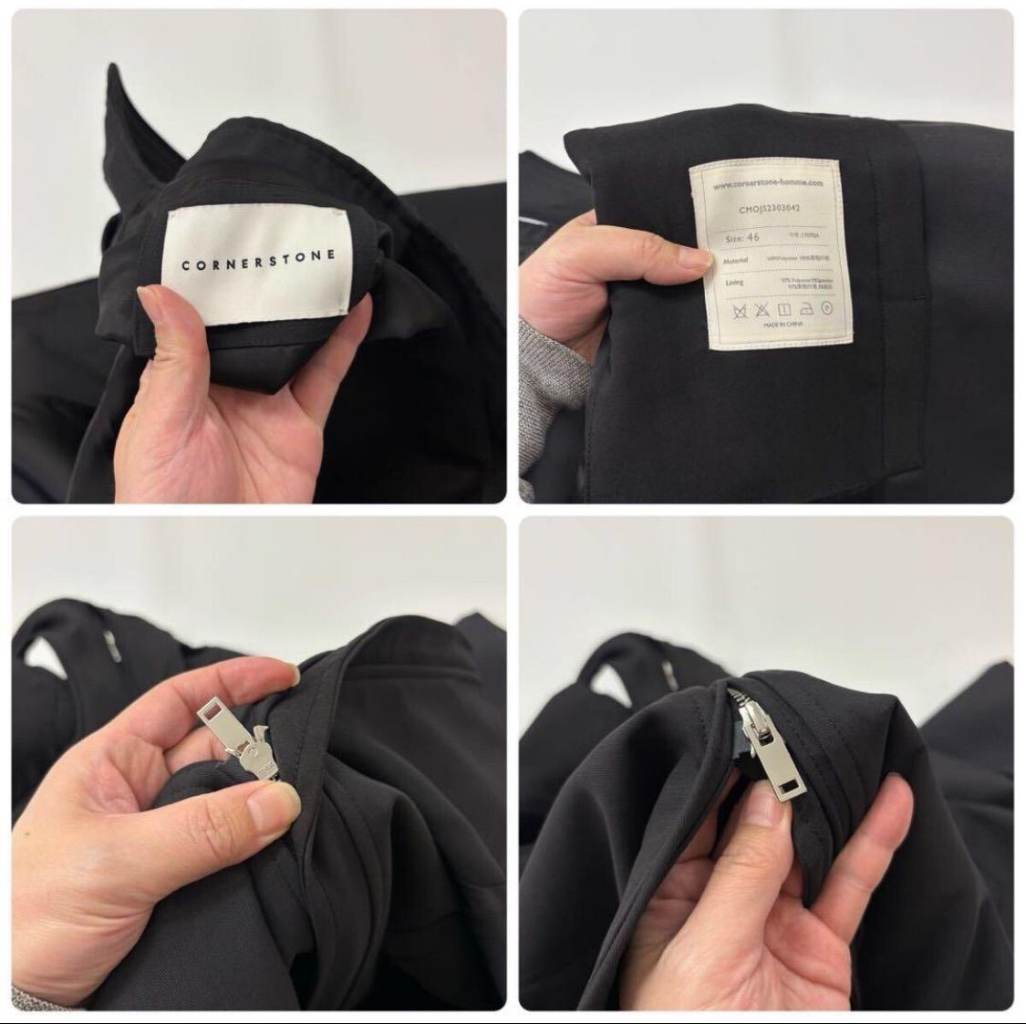 2023 CORNERSTONE コーナーストーン LONG COAT 穴開き デザイン ロング