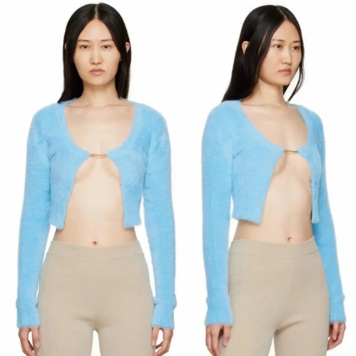 JACQUEMUS ジャックムス ロゴチャーム フラッフィー クロップド