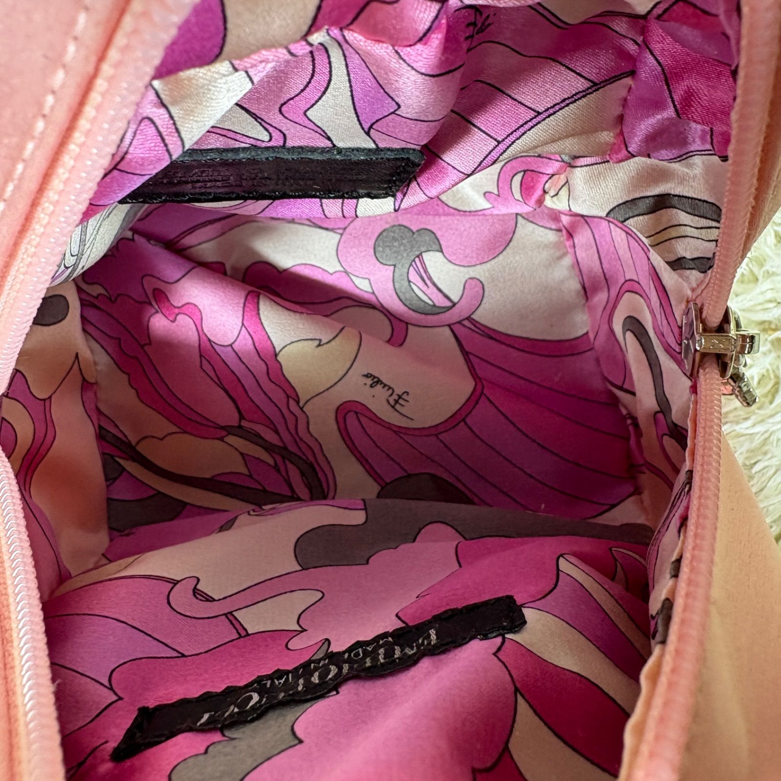 ◆エミリオプッチ◆ミニハンドバッグ アクセサリーポーチ ピンク系 総柄 2025年最新】EMILIO PUCCI レディース ハンドバッグの人気アイテム