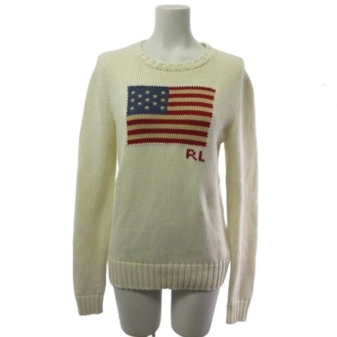 ポロ ラルフローレン POLO RALPH トップ LAUREN ニット セーター 星条旗