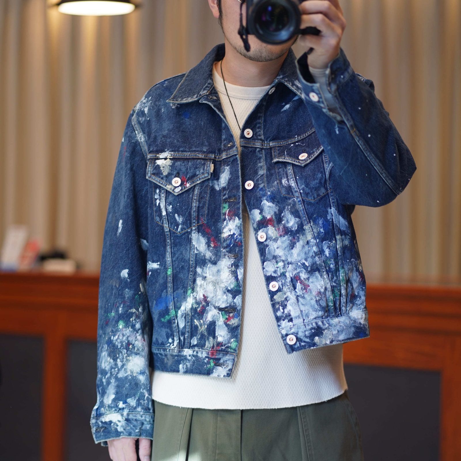 HERILL HL DENIM SPLASH JACKET size2 デニムジャケット - メルカリ