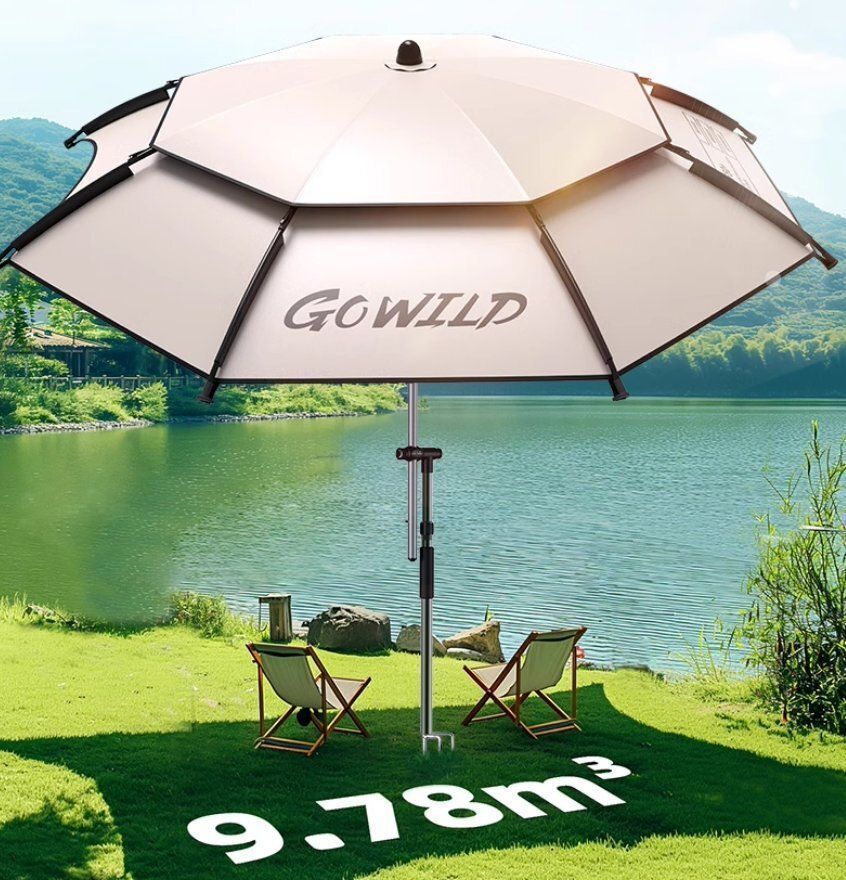 アウトドア凭せ掛け不要折り畳み式携帯式自動速開天幕増厚パラソル