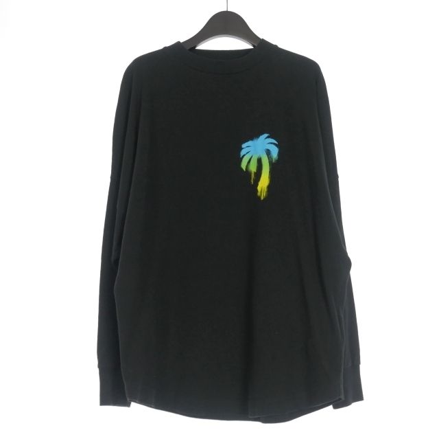 パームエンジェルス PALM ANGELS 22AW Sprayed Palm Logo Over Tee