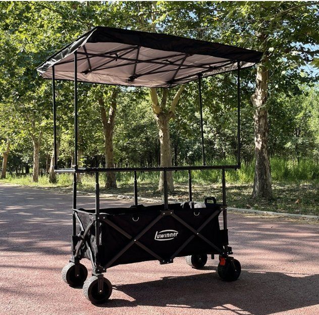 折り畳みと昇降可キャンピングカー大きなテーブル屋台車小屋日よけと雨を避ける食堂車