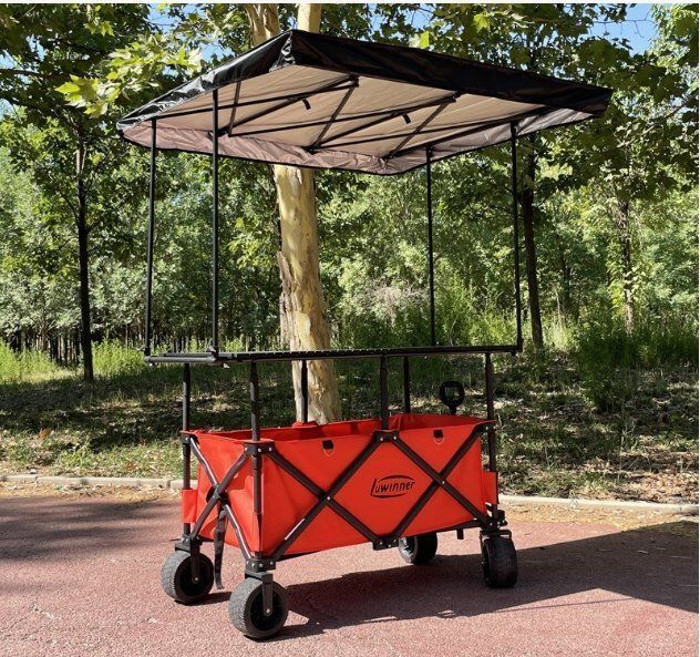 折り畳みと昇降可キャンピングカー大きなテーブル屋台車小屋日よけと雨を避ける食堂車