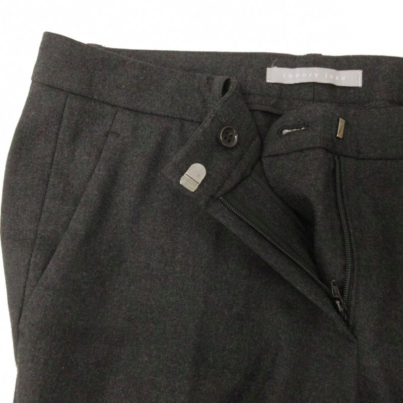 セオリーリュクス theory luxe 美品 スラックス パンツ センタープレス