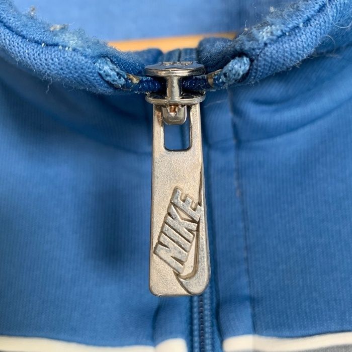 80's NIKE ナイキ トラックジャケット ジャージ素材 ブルー グレー 紺