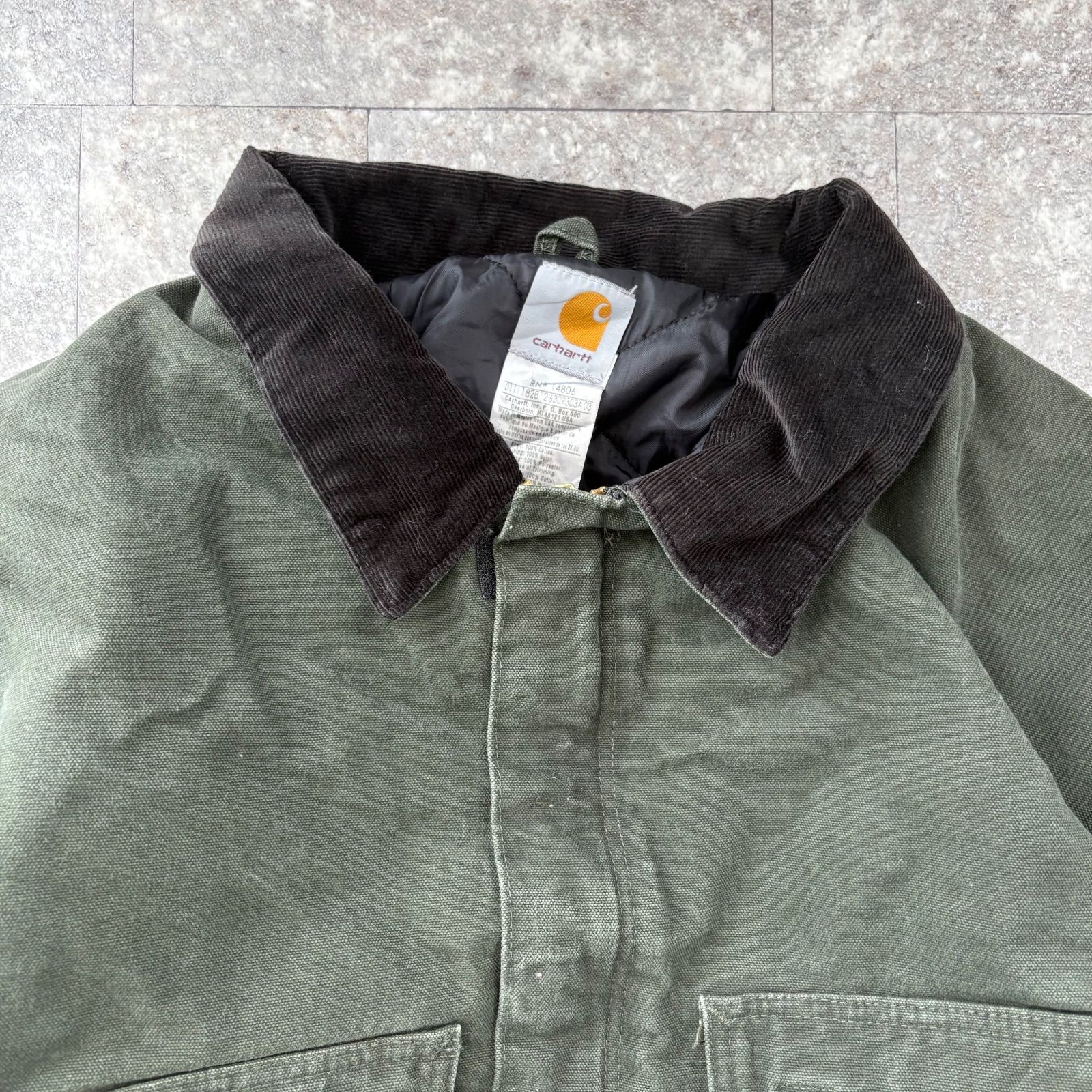 Carhartt トラディショナルジャケット C26MOS XL 雰囲気抜群 カーハート carhartt トラディショナルジャケット MEXICO製 C26 DUCK