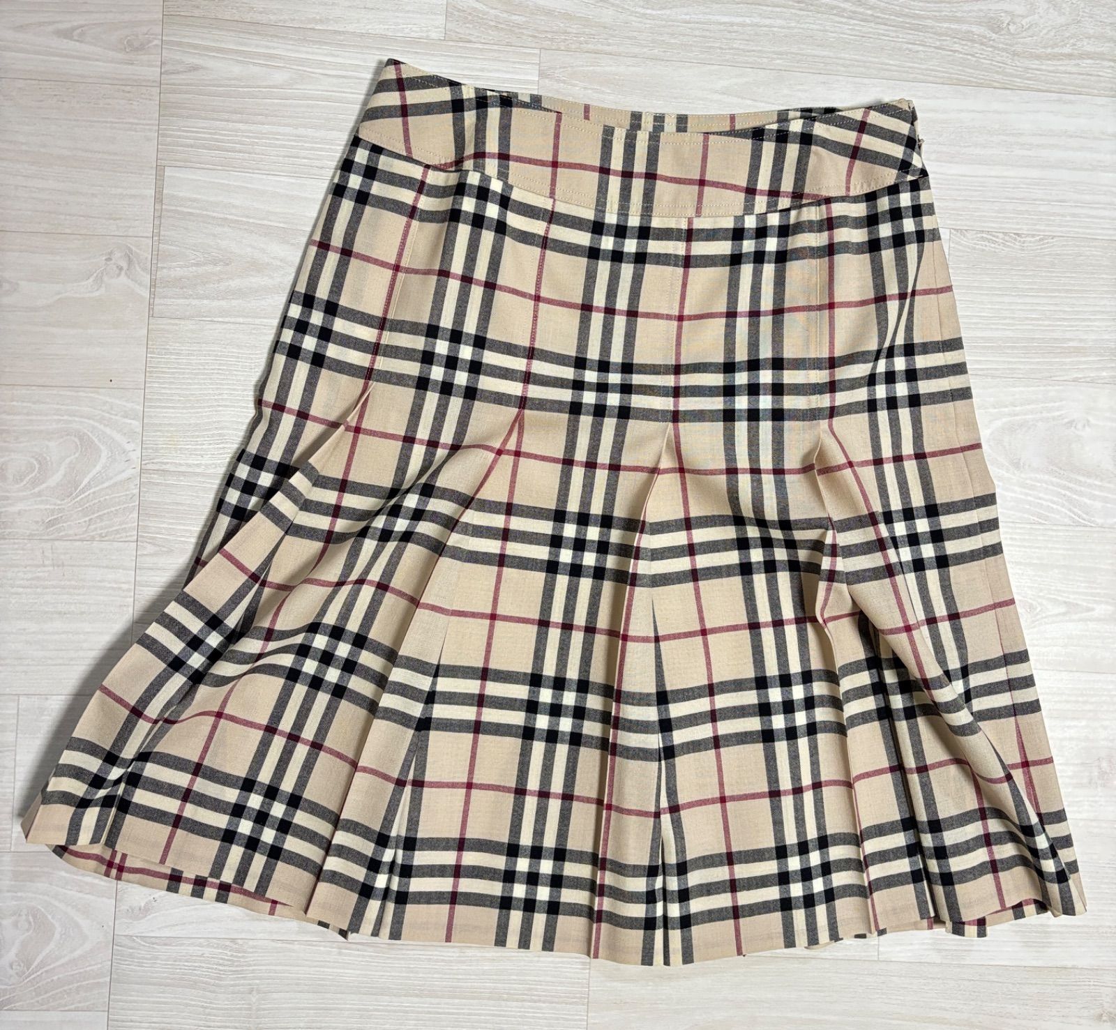 BURBERRY LONDON バーバリー ノバチェック スカート ウール 44 - メルカリ