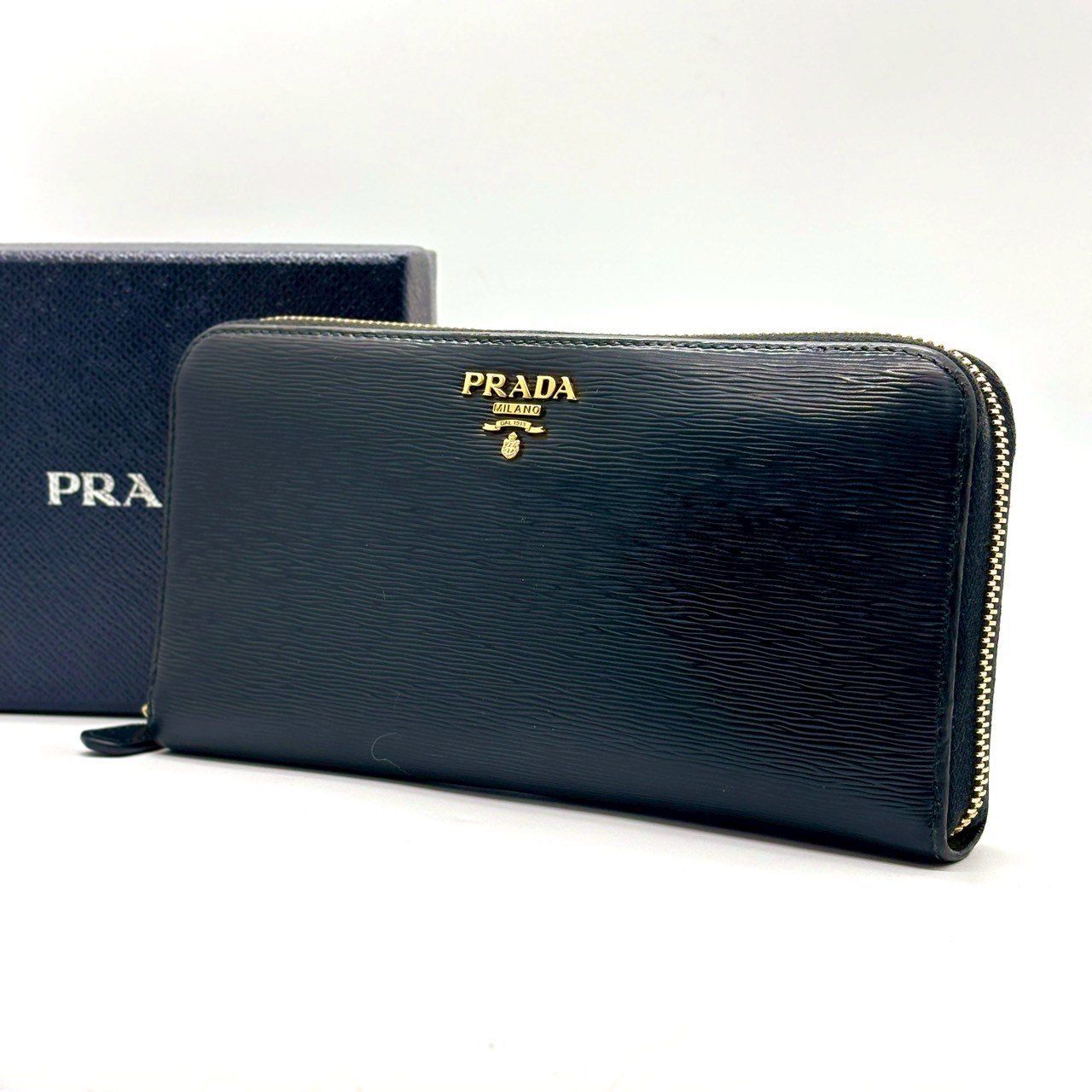 新品未使用】PRADA ヴィッテロダイノ L字ファスナー 財布 箱・ギャラ付 ✨A