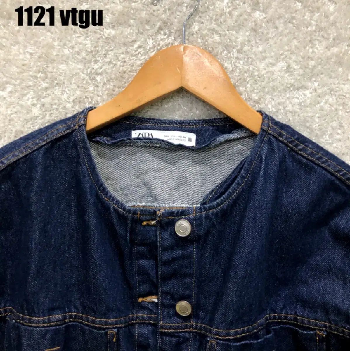ザラ クロップド デニム ジャケット L - メルカリ