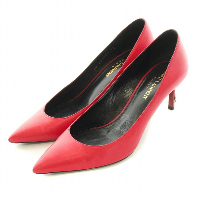 Saint Laurent パンプス 36 サンローラン パリ SAINT LAURENT PARIS パンプス ポインテッドトゥ