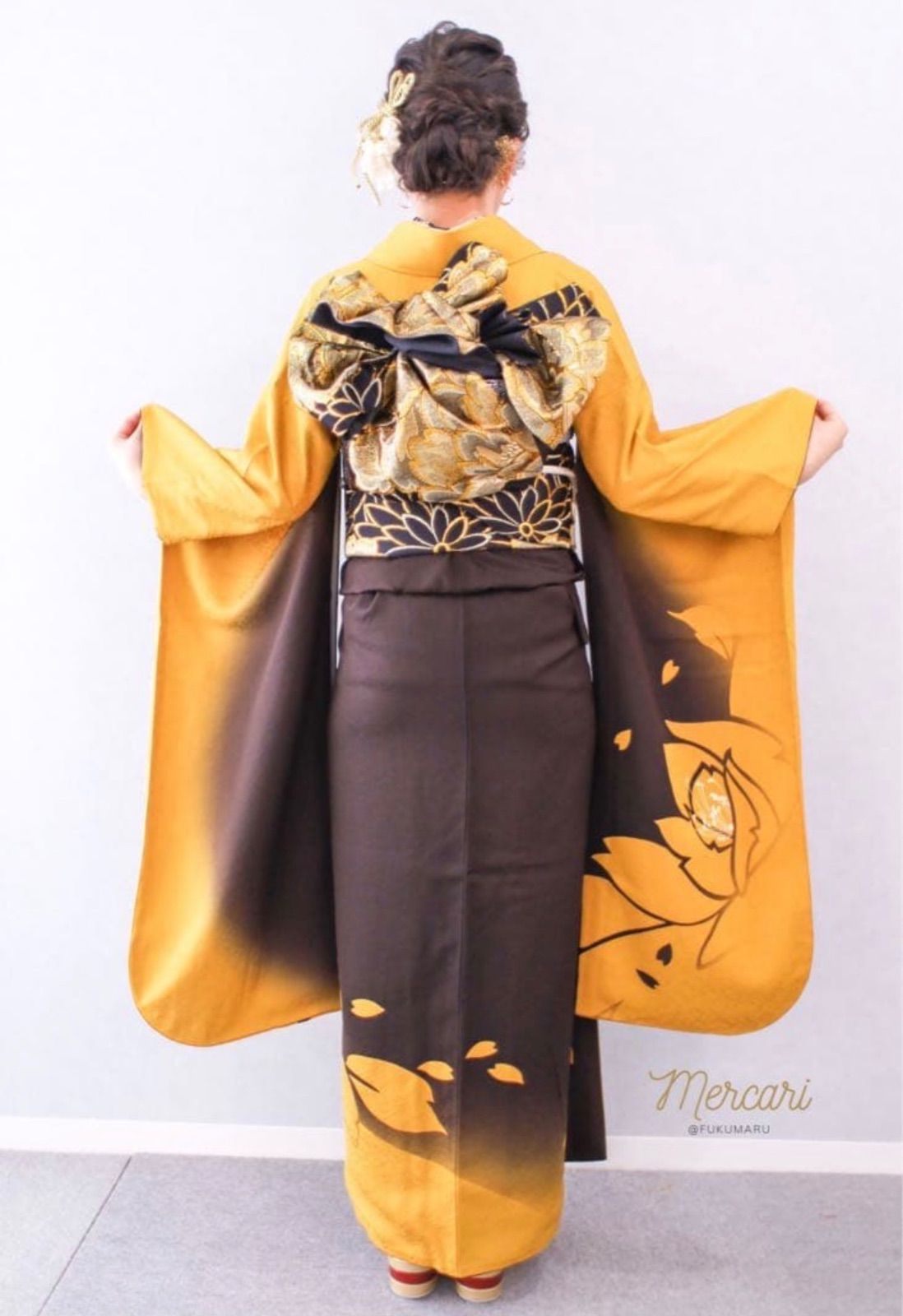 シンプル 振袖 成人式 フルセット 正絹 - メルカリ