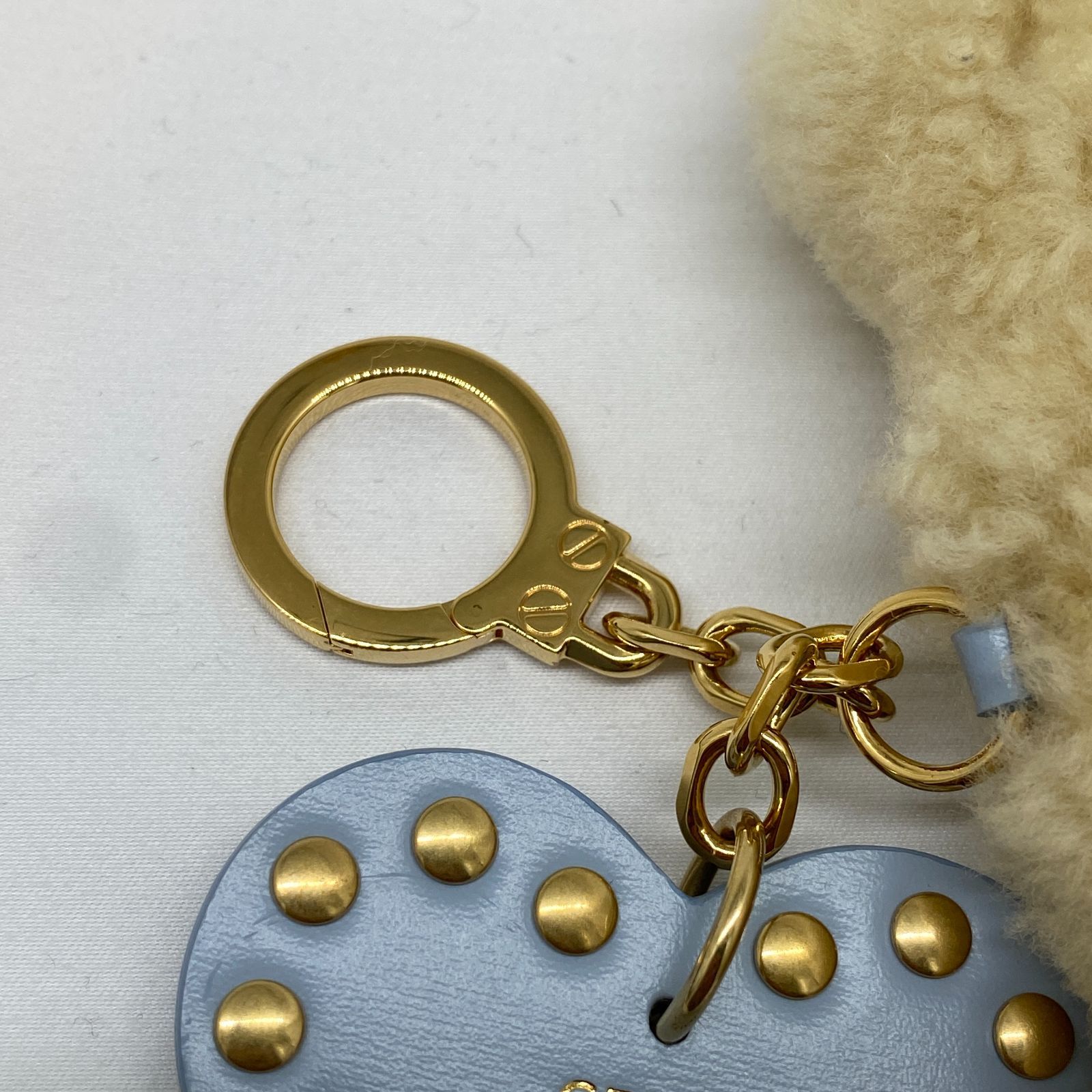 セリーヌ CELINE トリオンフ ポンポンチャーム シアリング＆カーフ