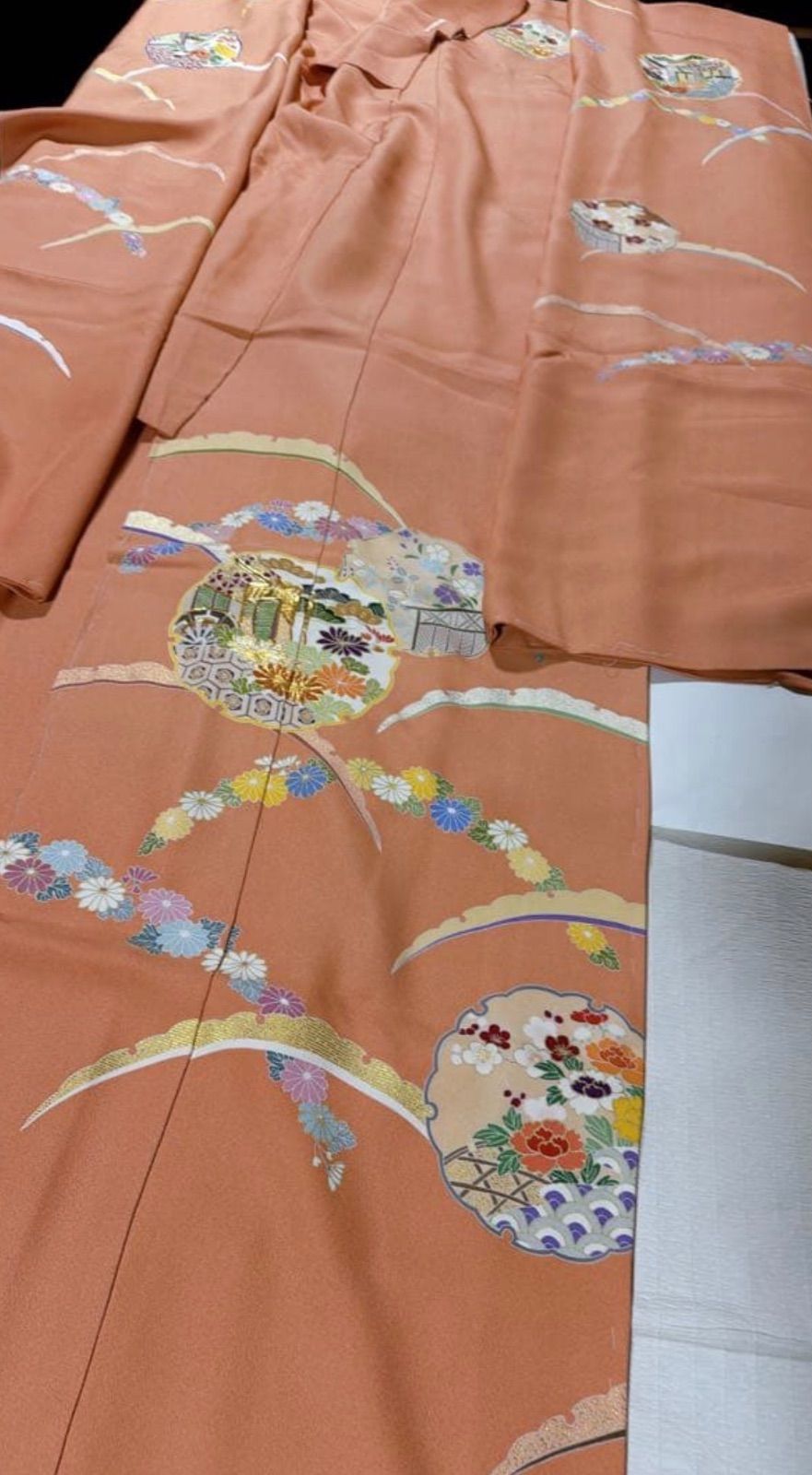 千總　誰が袖好み　振袖　仮絵羽　正絹 千總誰が袖好み振袖仮絵羽正絹