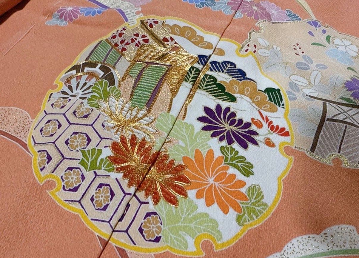 千總 誰が袖好み 振袖 仮絵羽 正絹 - メルカリ