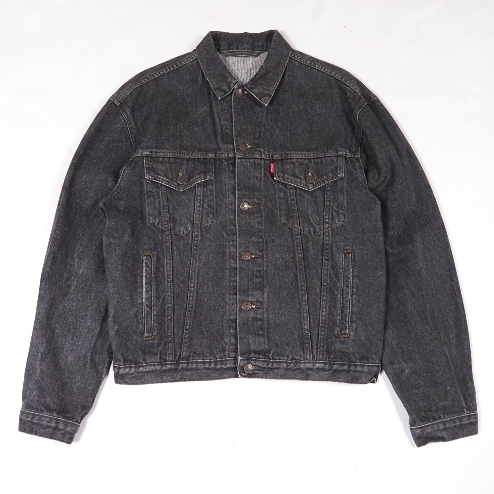 88's Levi's EUROPE 70503-0259 black denim jacket S TUNISIA製 先