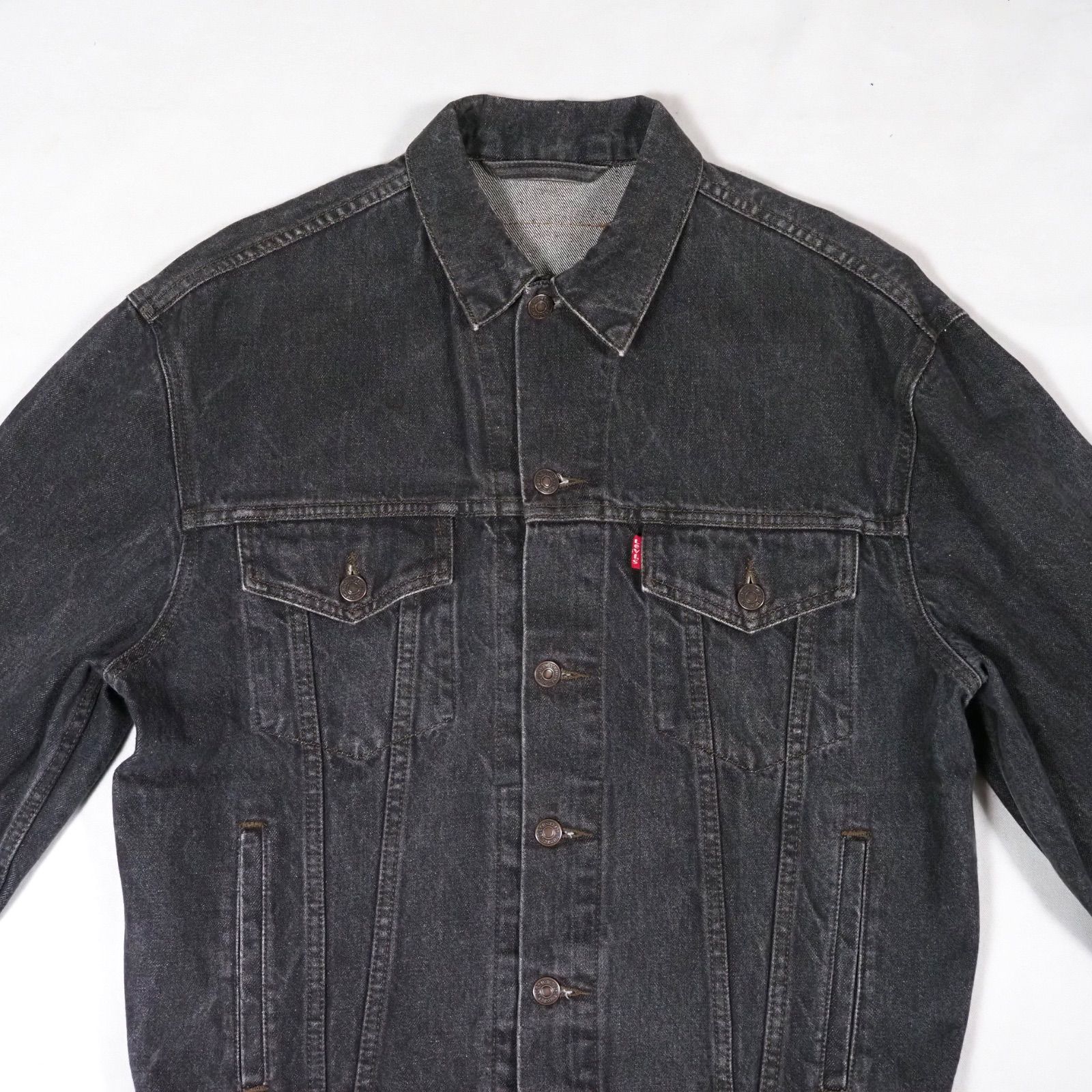 88's Levi's EUROPE 70503-0259 black denim jacket S TUNISIA製 先
