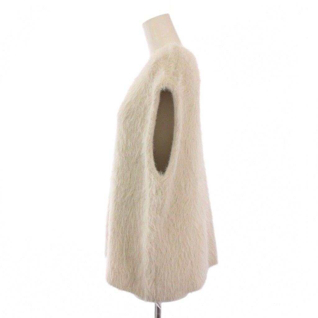 ミラオーウェン Mila Owen Vネックシャギーニットベスト プルオーバー