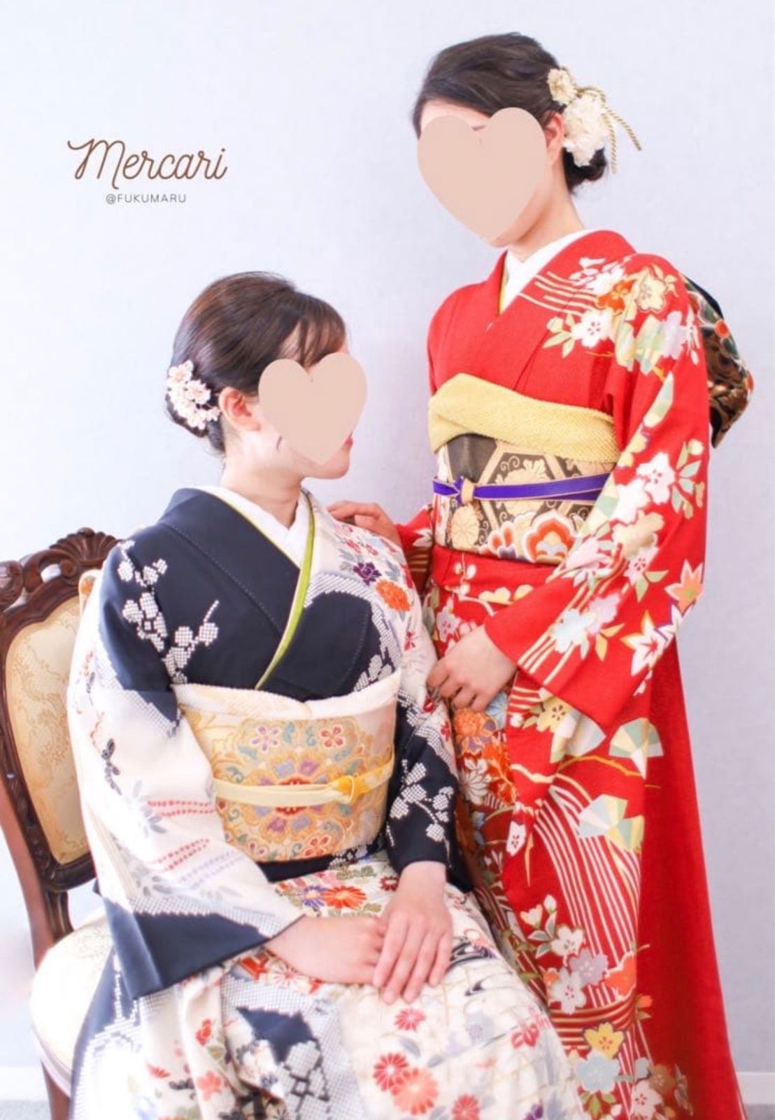 千總　振袖　赤　刺繍　成人式　フルセット　正絹 千總 振袖 赤 刺繍 成人式 フルセット 正絹 - メルカリ