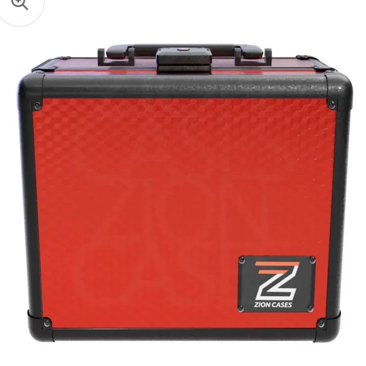 ZION CASES SLAB CASE 2 ROW - CARBON FIBRE RED