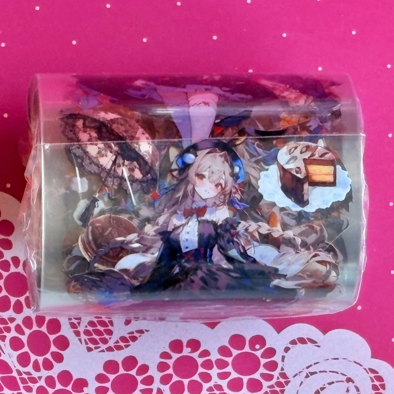 贝壳光 6cm×10m 萝莉公主的裙摆 海外マスキングテープ 海外マステ 人物