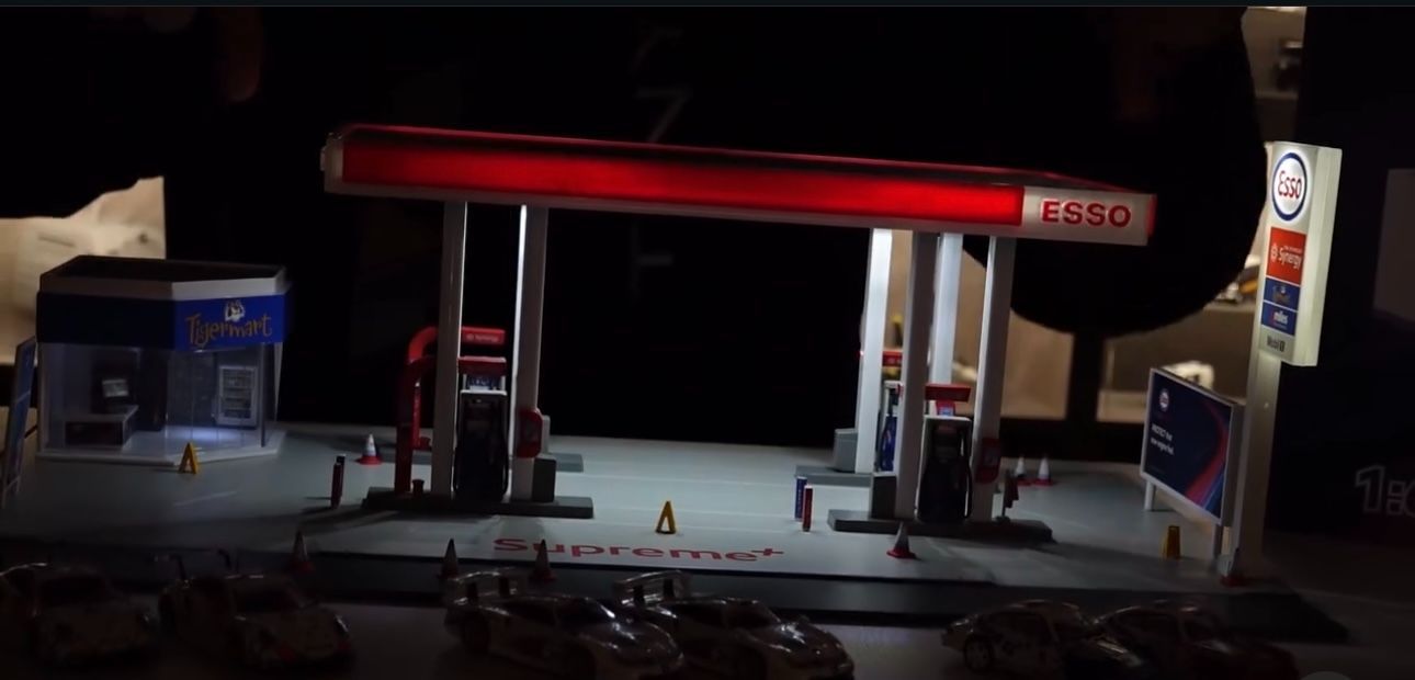 Tiny 香港 微影 Toyeast Bd30 ESSO Petrol Diorama ガソリンジオラマ