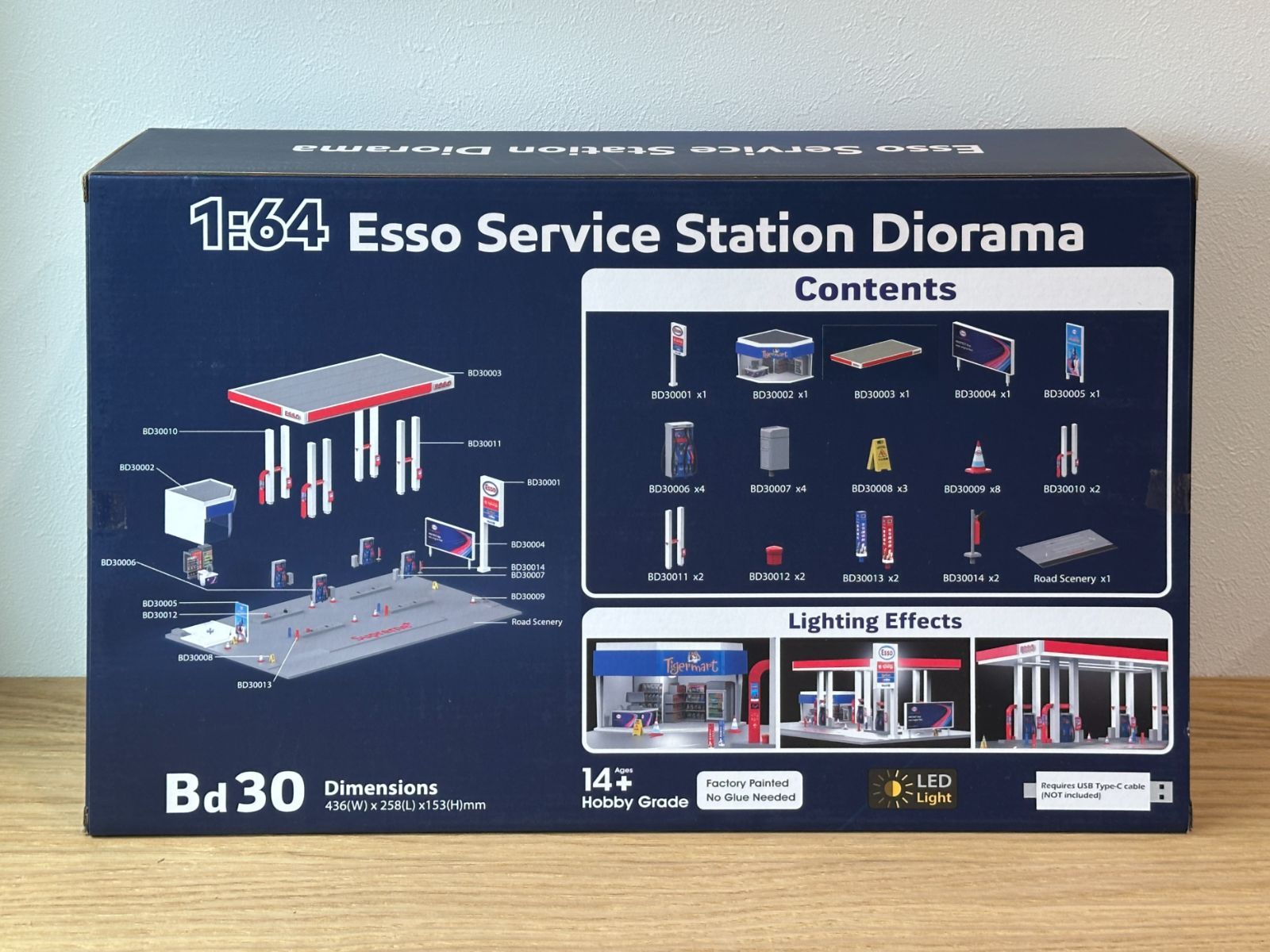 Tiny 香港 微影 Toyeast Bd30 ESSO Petrol Diorama ガソリンジオラマ