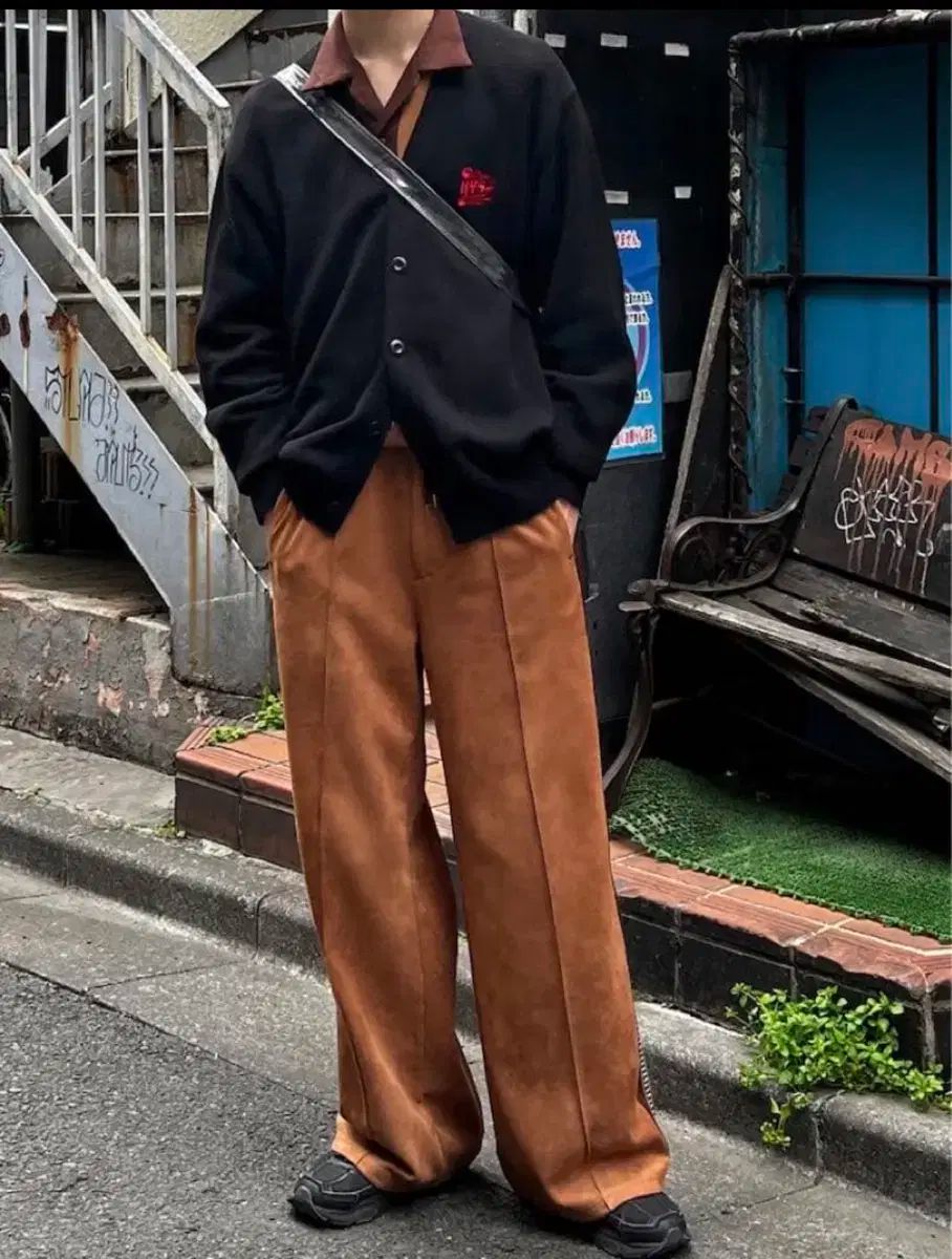 SASQUATCH fabrix サスクワァッチファブリックス トラックパンツ m ブラウン チノパン パンツ メンズ