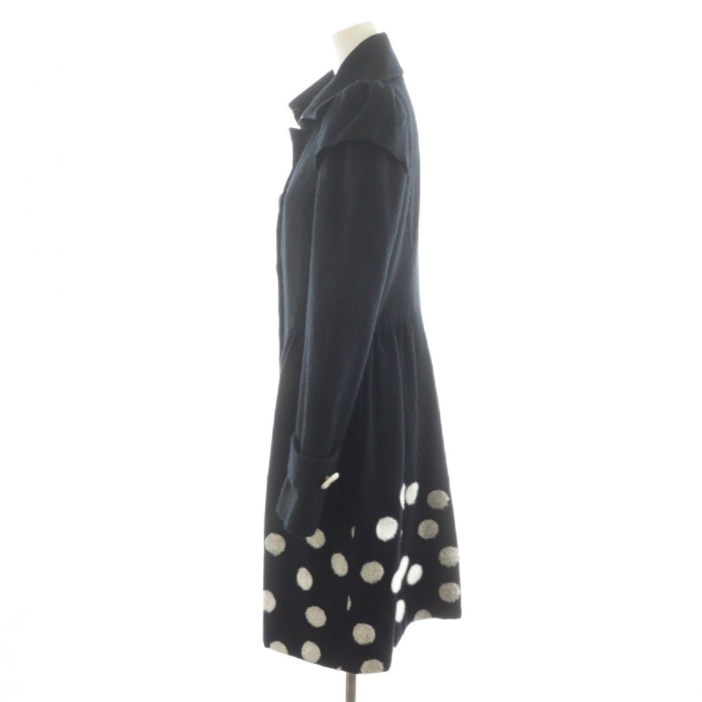 ロイスクレヨン Lois CRAYON コート ロング丈 ドット柄 裏地総柄