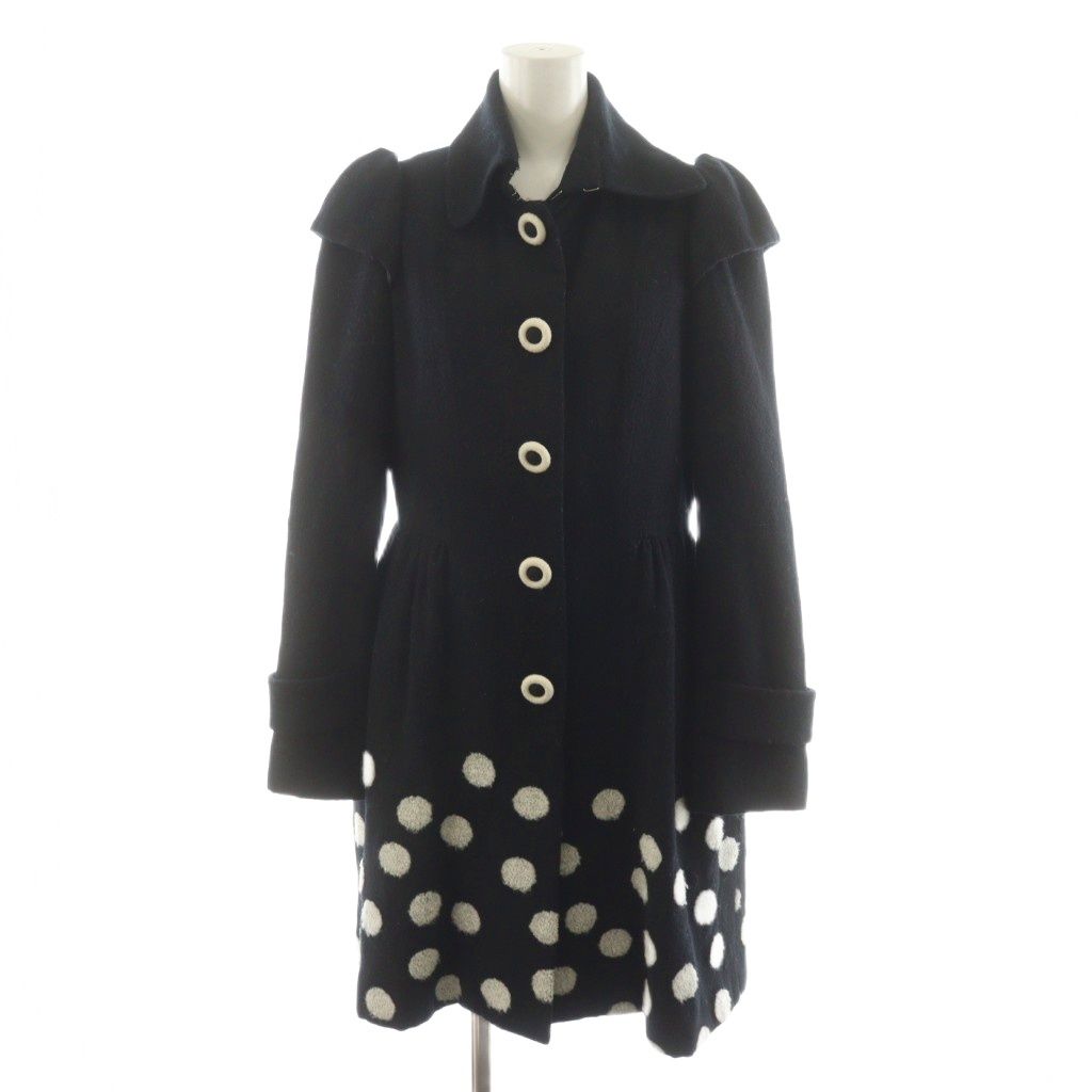 ロイスクレヨン Lois CRAYON コート ロング丈 ドット柄 裏地総柄