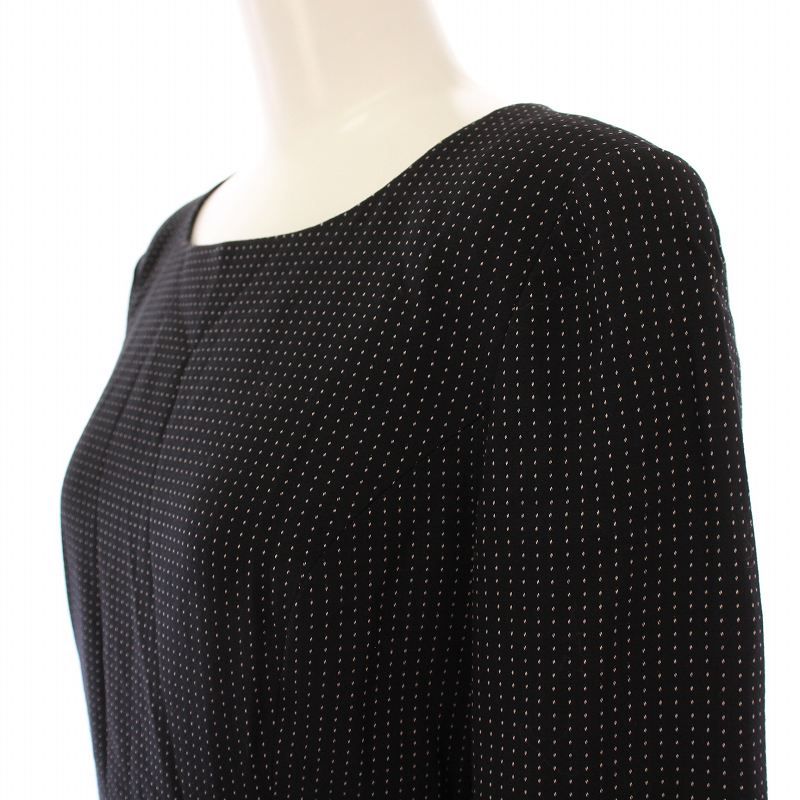 エムズグレイシー M'S GRACY フレアワンピース プリーツ ひざ丈 長袖