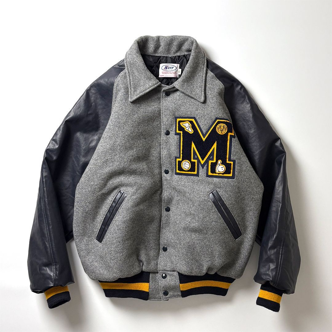 スタジャン バーシティジャケット アワードジャケット XL ネイビー 紺