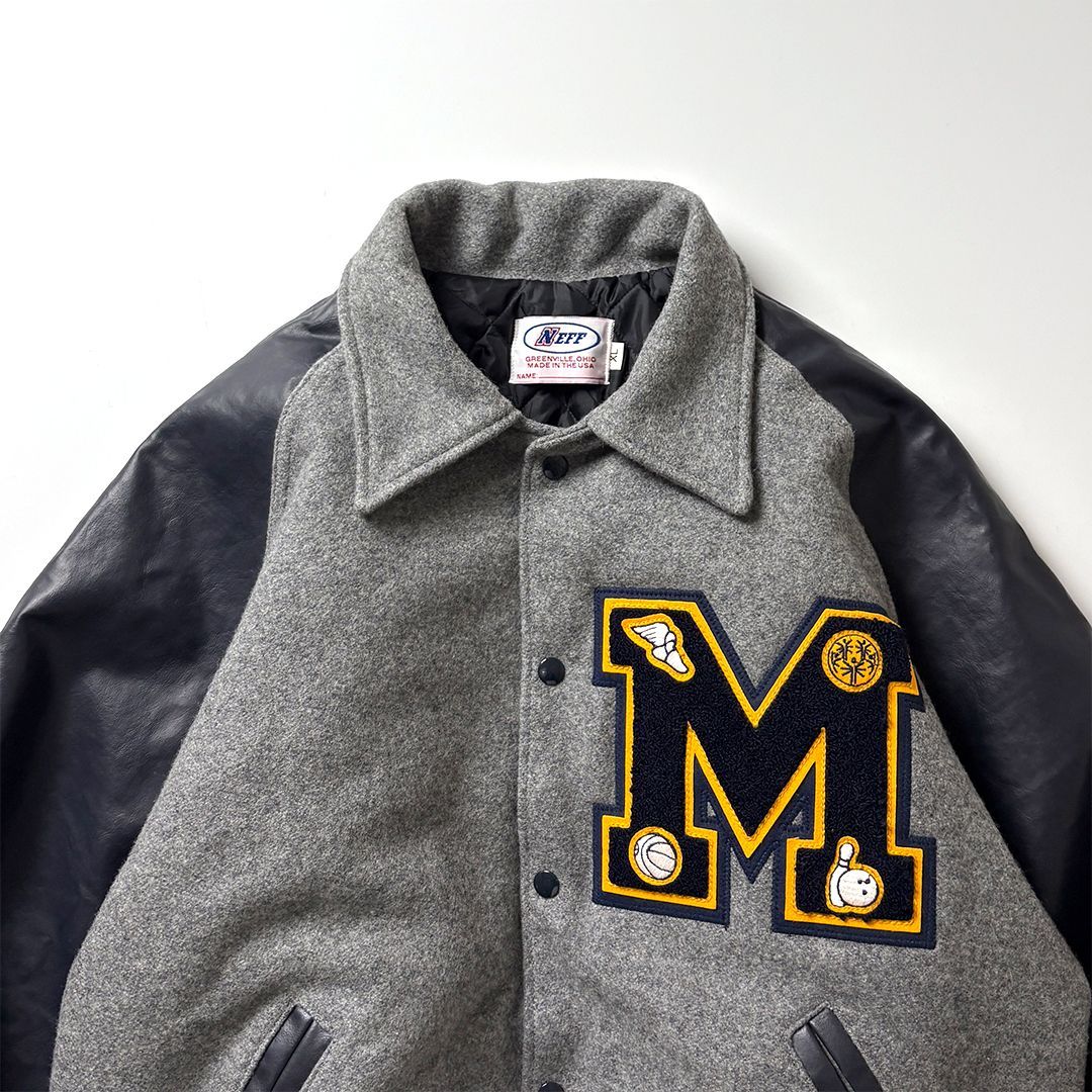 スタジャン バーシティジャケット アワードジャケット XL ネイビー 紺