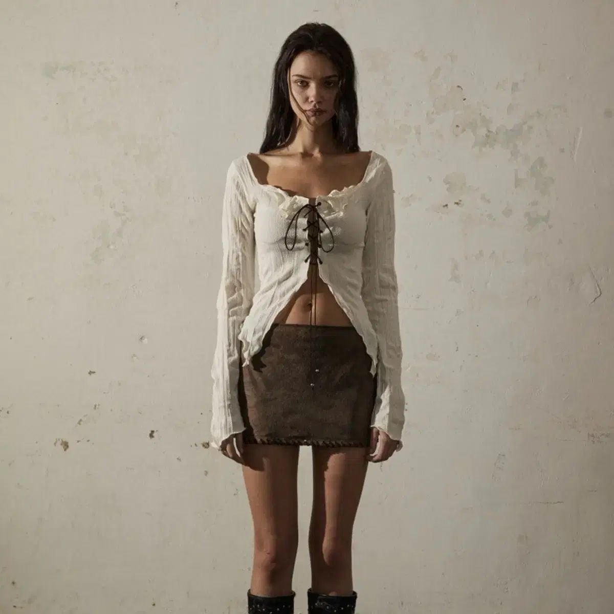 BOHEMSEO ボヘミアンソウル リンクル コルセット カーディガン - メルカリ