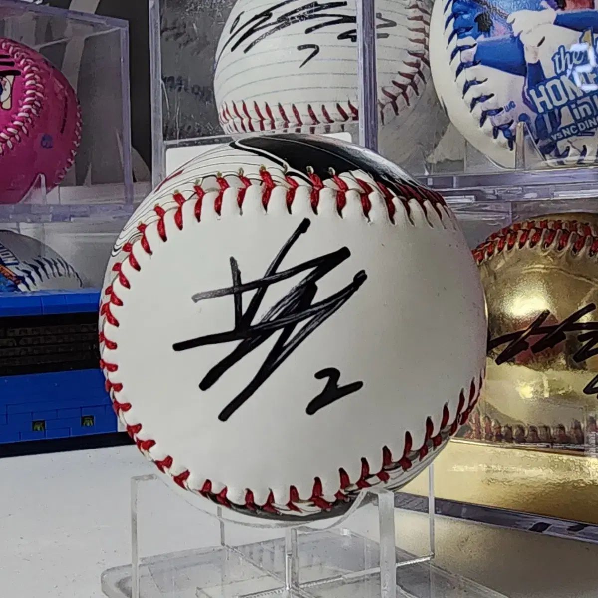 LGツインズ ムン・ボギョン サイン入り 30周年 記念球 サインボール