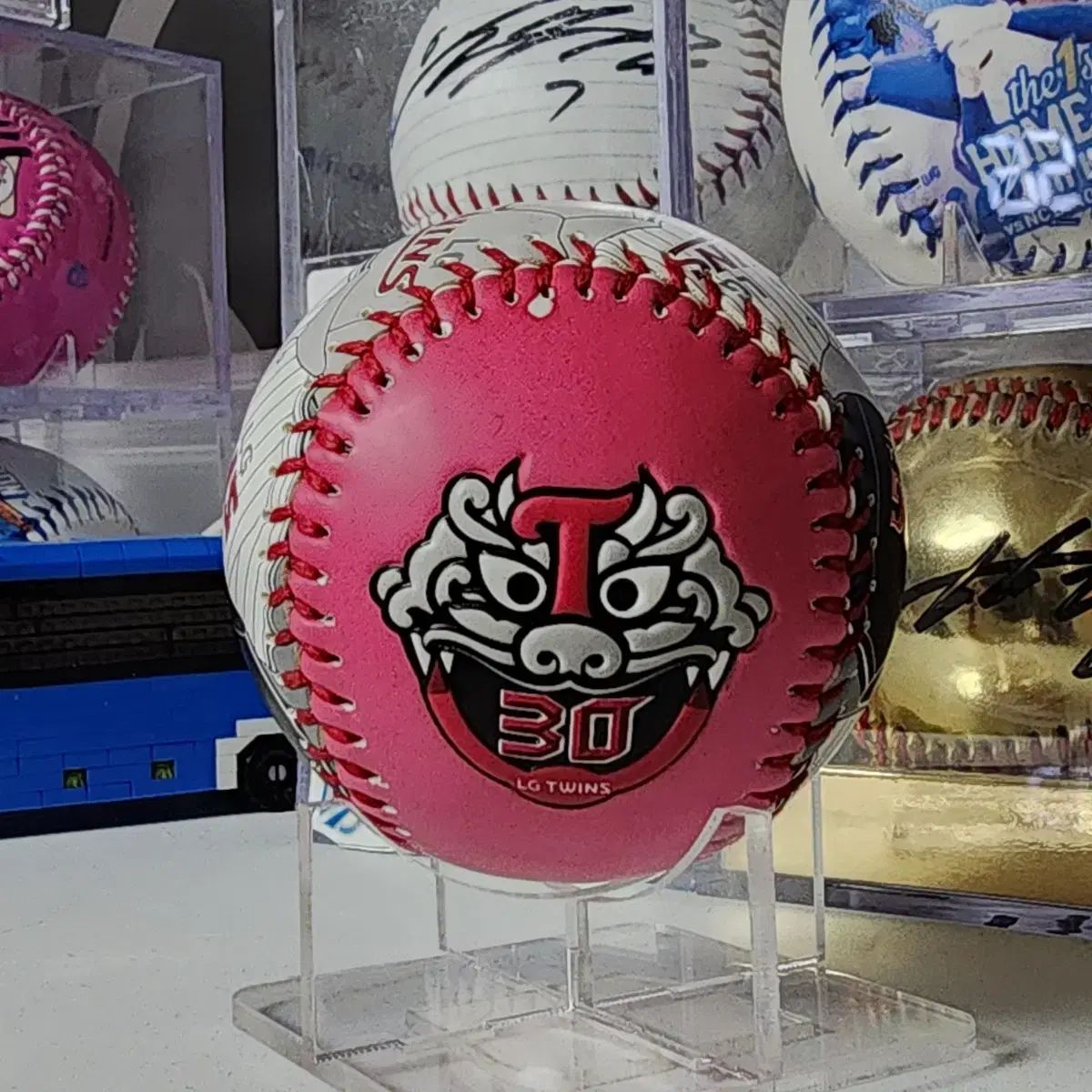 LGツインズ ムン・ボギョン サイン入り 30周年 記念球 サインボール