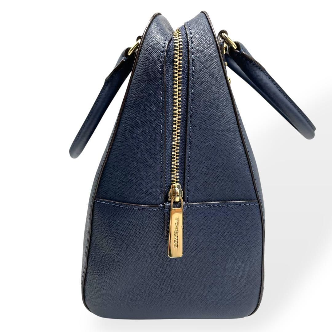 極美品 MICHAEL KORS 2way ミニボストンバッグ ショルダー 紺 - メルカリ