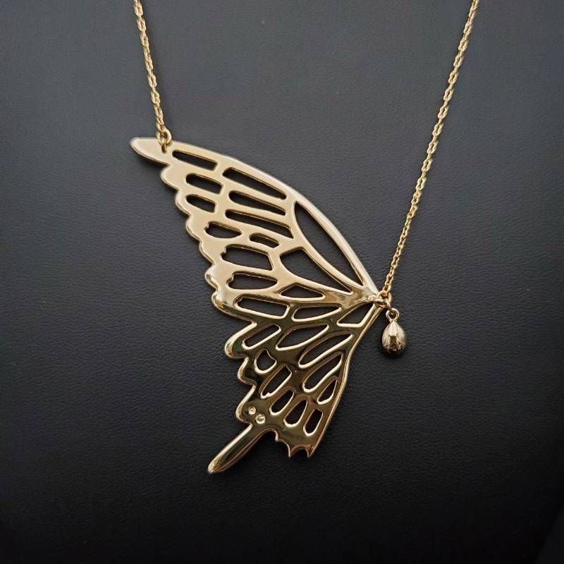 美品 SWAROVSKI スワロフスキー ネックレス 1081982 蝶 バタフライ